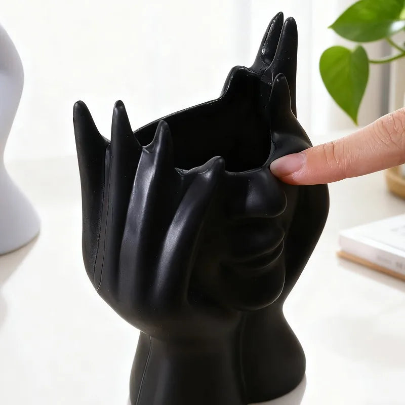 New Face Shape Makeup Brush Holder Human Body Art Styling Office Organizers Multifunctional Makeup Brush Holder Storage Box