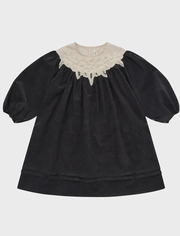 Kids Dress Aw25 Lou Girls Cute Warm Jacket Coat Outear Child Cotton Corduroy Princess Dresses