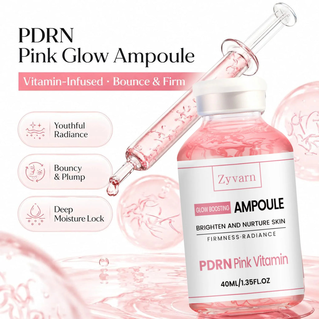 Ampoule Serum Set – Stem Cell Anti-Aging & Salmon DNA Hydrating & Brightening Facial Essence Smooth Wrinkles & Enhance Firmness