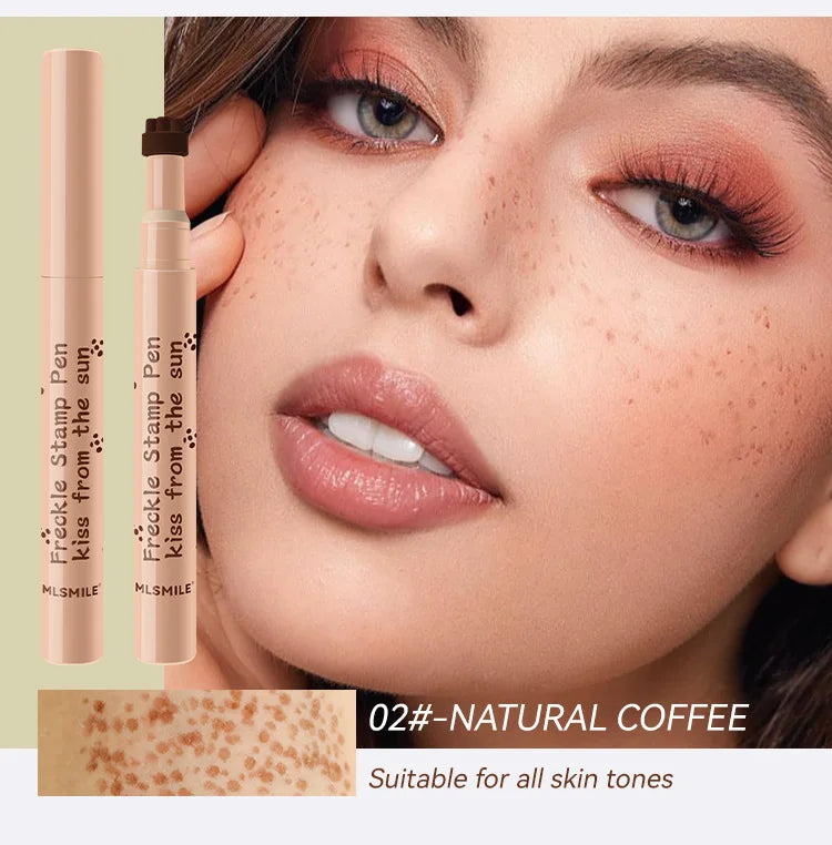 Waterproof Freckle Pen Natural Lifelike Fake Freckles Pen For Lasting Look Dot Spot Pen Makeup For Women'S Makep Light/Dark Brown