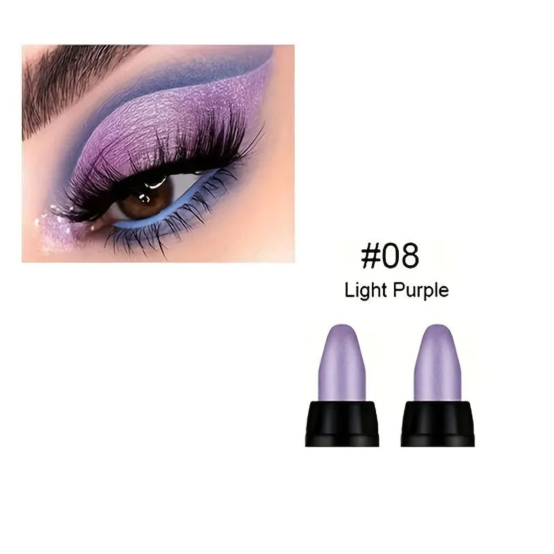 Pearlescent Eyeliner 16 Colors Waterproof Glitter Long Lasting Non Smudge For All Day Glam
