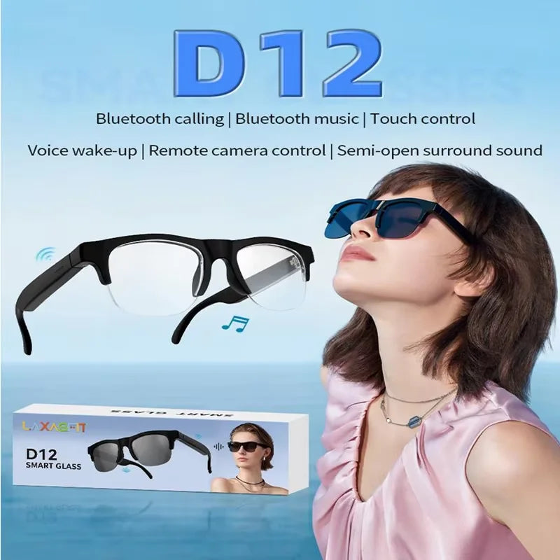 Lenovo AI Smart Glasses Voice Assistant Music Touch Control Bluetooth Call Outdoor Fashion Sunglasses For Men Women 2026 New