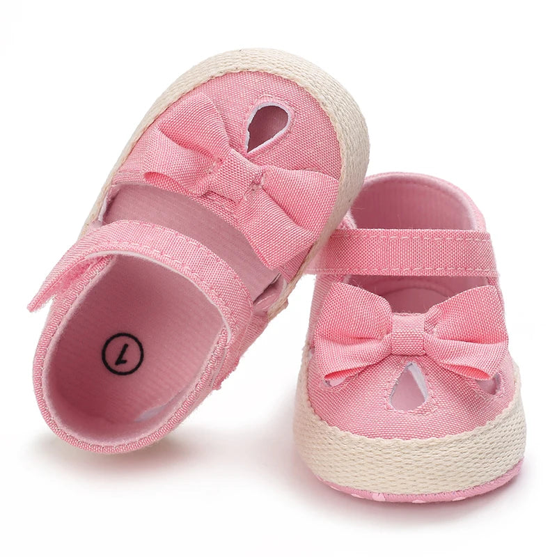 Summer Girls Baby Shoes Fashionable and Cute Casual Sandals Soft Cloth Sole Comfortable and Lightweight Walking Shoes