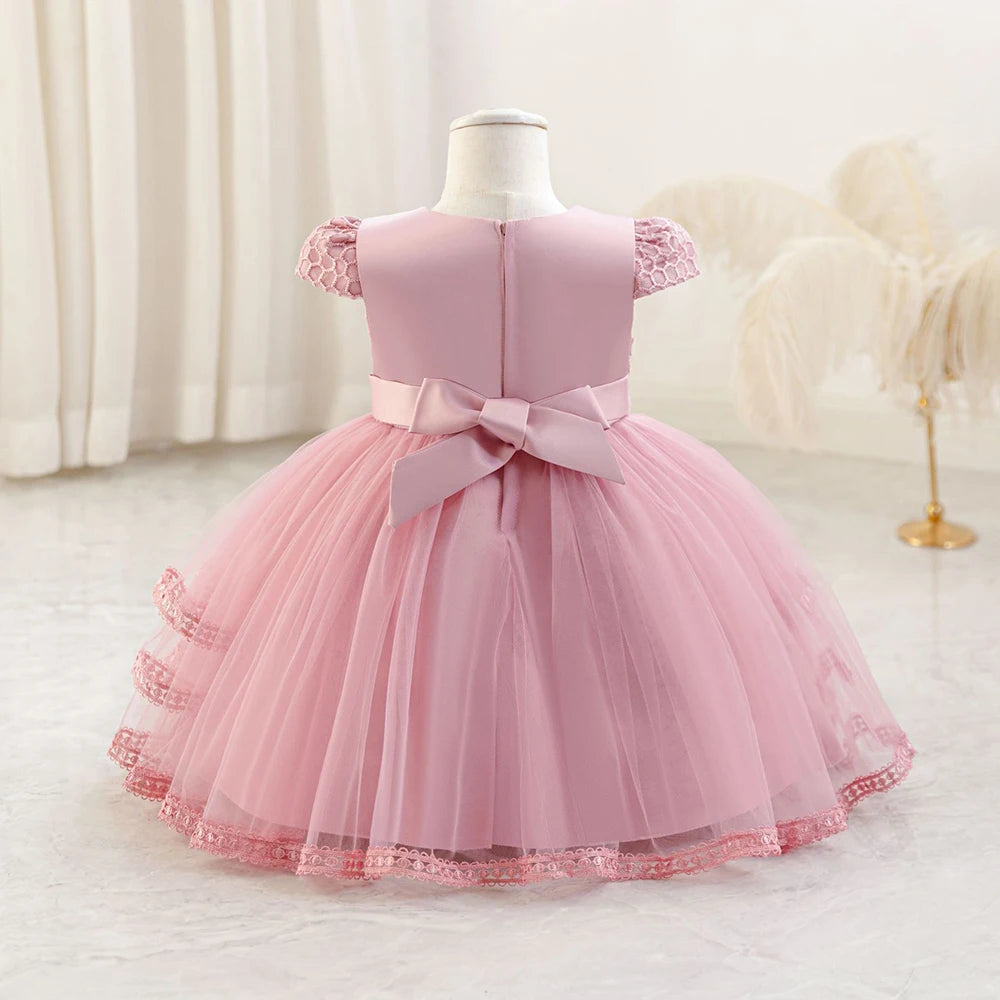 HETISO Toddler Girls Dress Princess Ball Gown for 1st Birthday Party Christmas Holiday Fashion Baby Girl Dress