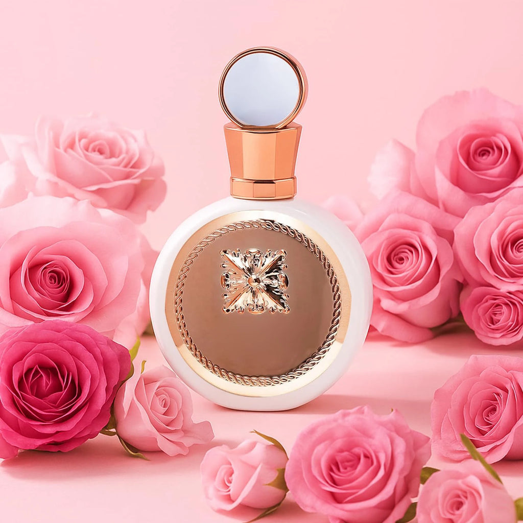 Fakhar - Floral, Sweet, Creamy, Powdery, Fruity - Eau De Parfum Long-Lasting Fragrance for Women, 3.4 Oz / 100 ml