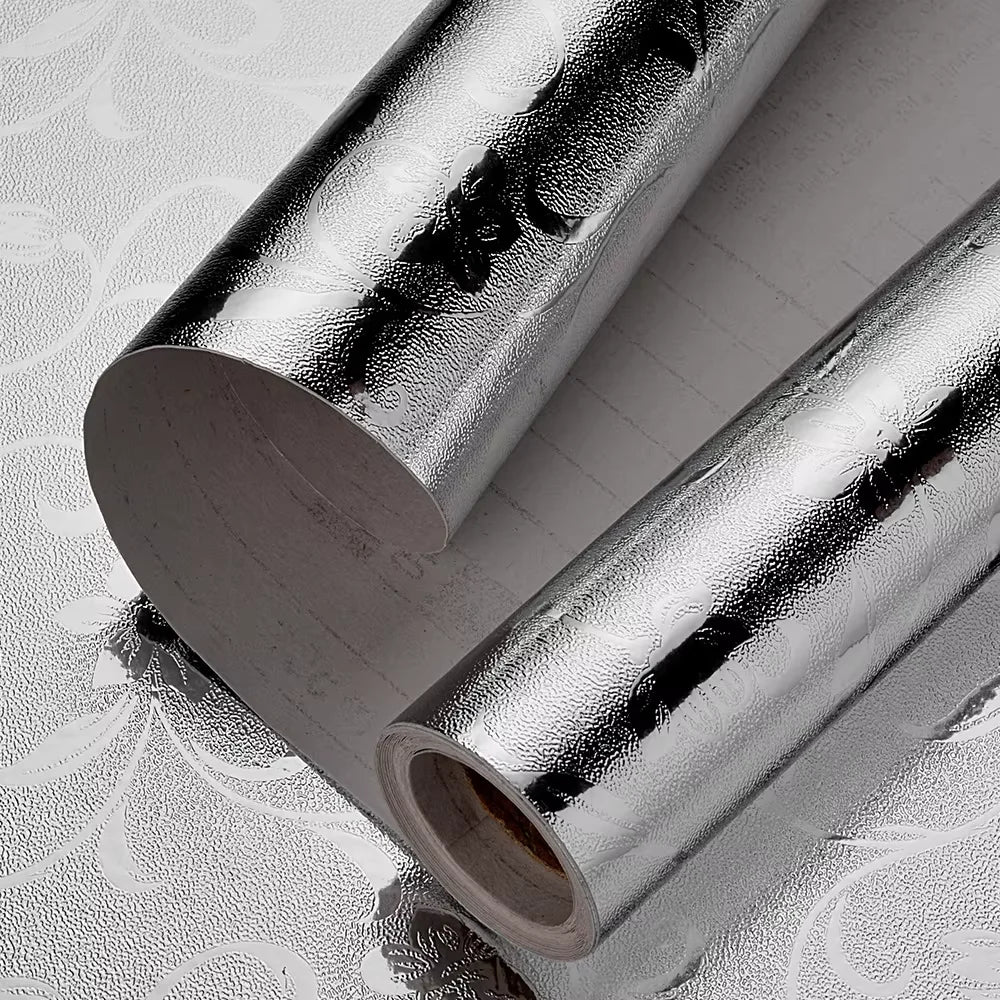 Pegatinas de pared de cocina resistentes a altas temperaturas, pegatinas a prueba de aceite, impermeables para gabinetes, estufas, papel de aluminio