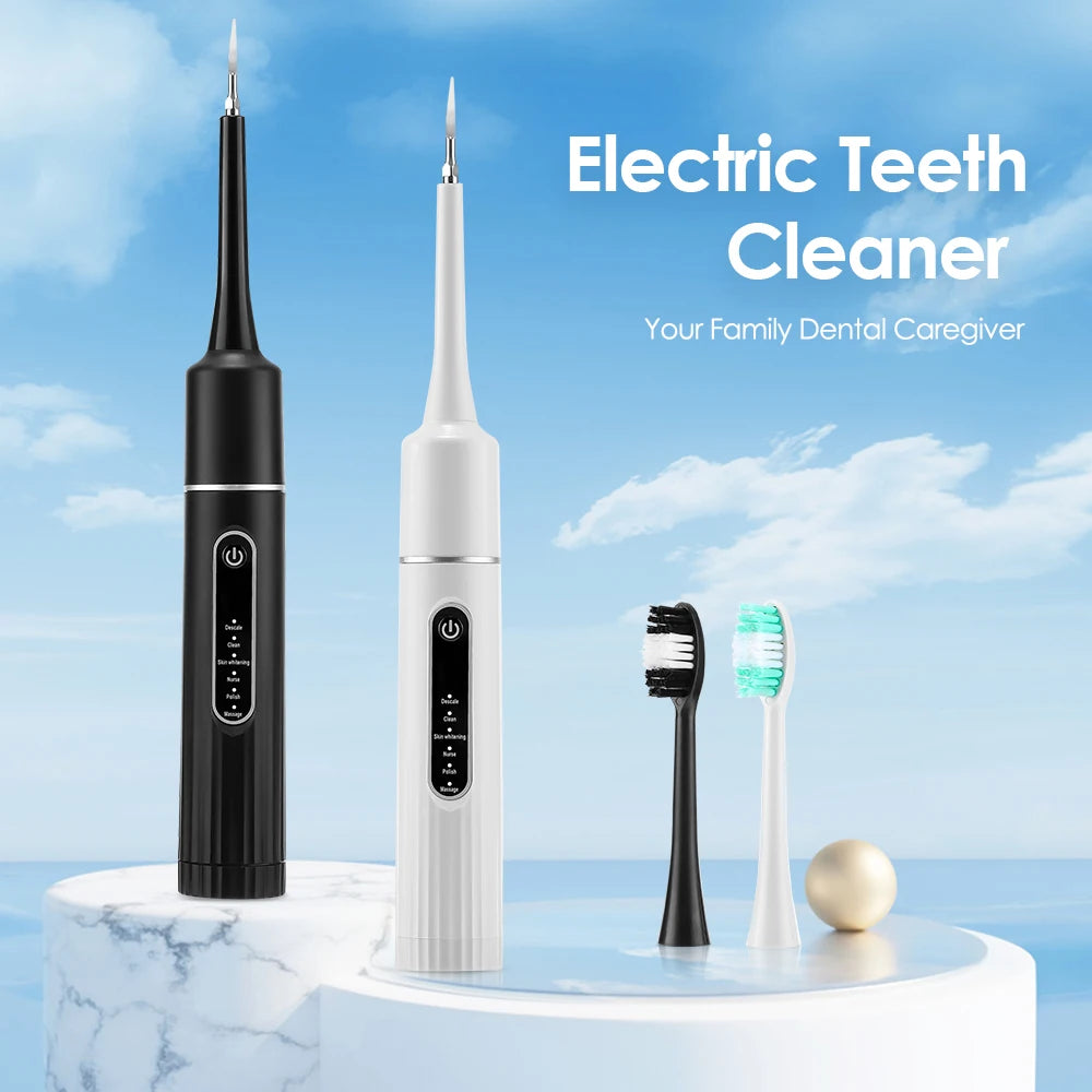 Electric Toothbrush Sonic Dental Teeth Whitening Kit Tooth Whitener Calculus Tartar Remover Tools Cleaner Stain Oral Care