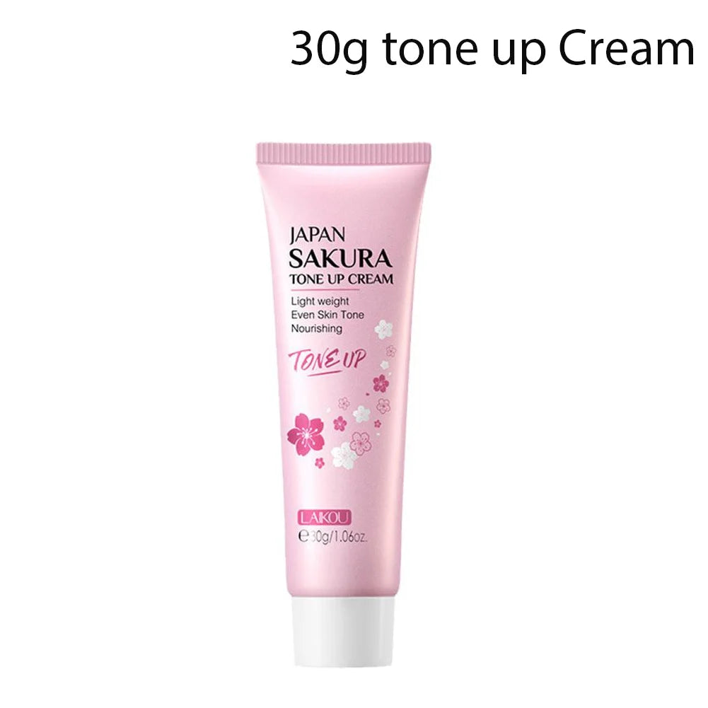 Facial Moisturizer Tone-up Cream,Sakura Essence Glow Moisturizer Cream 1.06 Fl OZ Hydrating Smooth Dry Skin Nourishing Skin Care