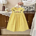 2 To 7 Years Old Flower Embroidery Princess Dress for Girls Summer New Korean Version Sleeveless Children's Casual Dresses