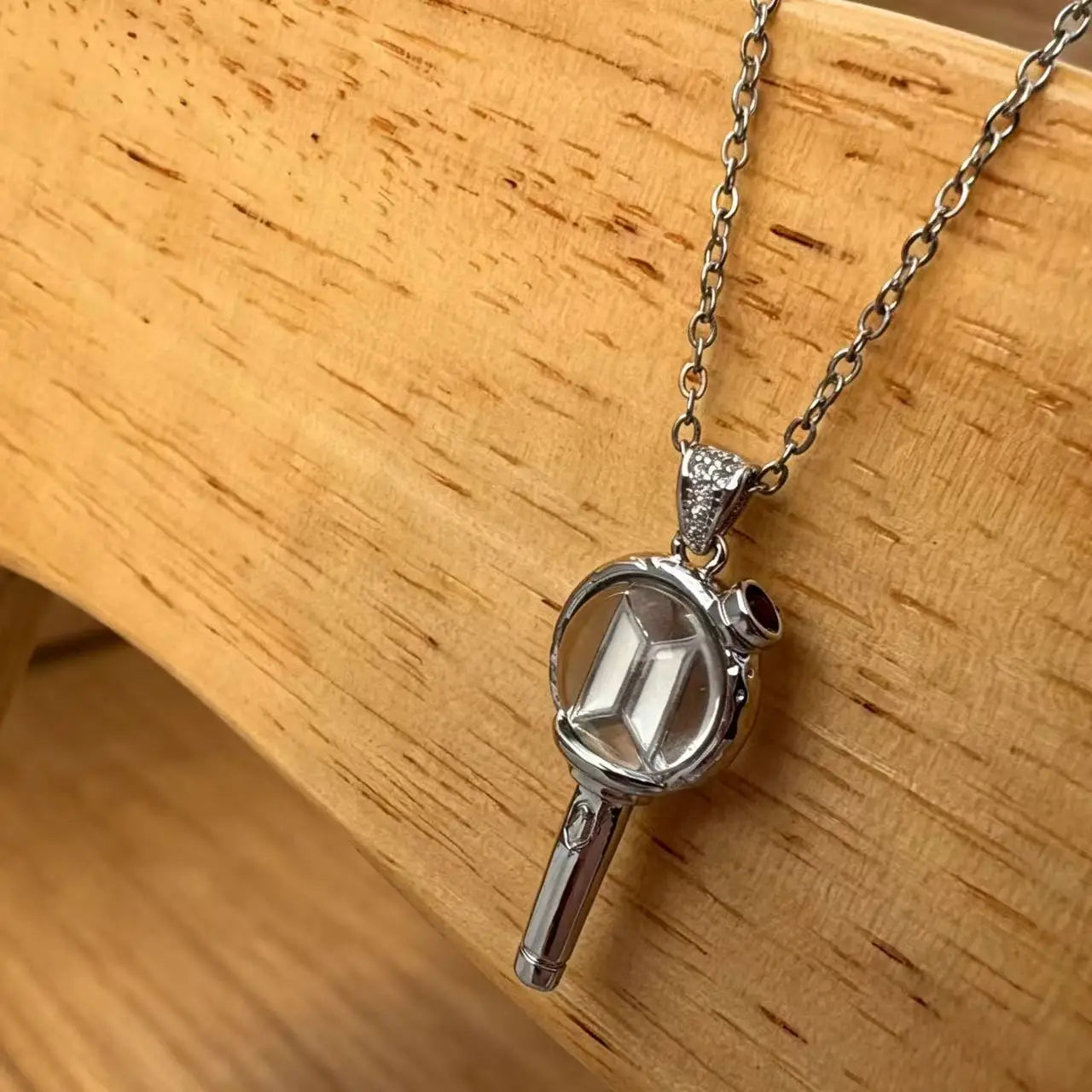 BT21 Clavicle Chain with Diamond Support Rod Series Purple and White Gift Clavicle Chain Daily Travel Accessories