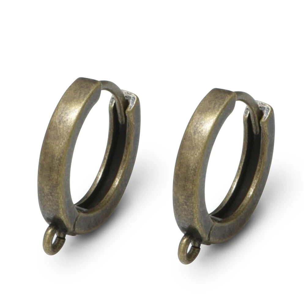 1 Pair New Antique Bronze Earrings Findings For Diy Woman Jewelry Earring Hooks Accessories Handmade Making Supplies