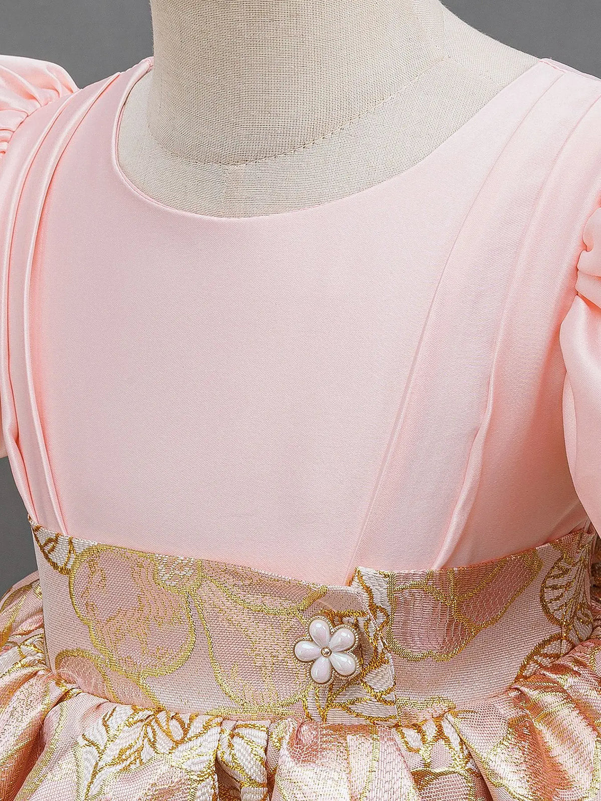 HETISO Flower Girl Dresses for Wedding Summer Embroidery Children's Elegant Birthday Party Princess Prom Gown 1-7 Years