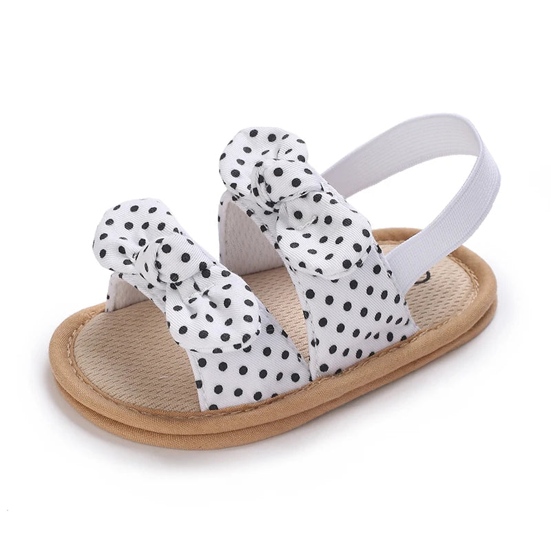 2025 New 0-18M Summer Newborn Baby Girls Boys Sandals Shoes Butterfly Flat With Heel Soft Bottom Anti Slip Shoes