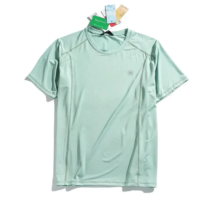 Outdoor Large Order 3D Tailoring Men's Summer 2026 Quick Dry Breathable Sweat Absorbing round Neck Short Sleeve T-Shirt