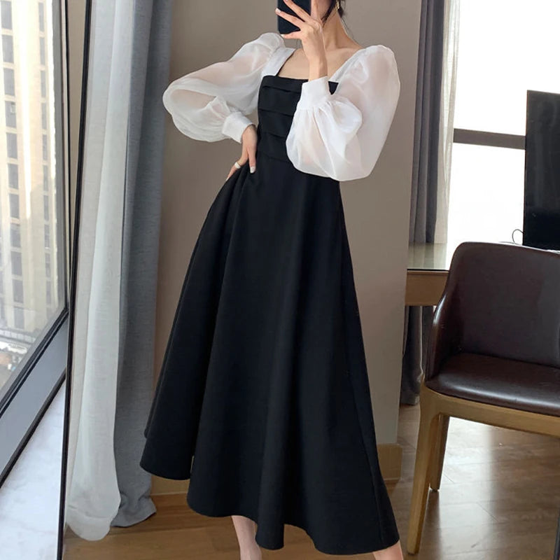 Women's Elegant Chiffon A-Line Dress