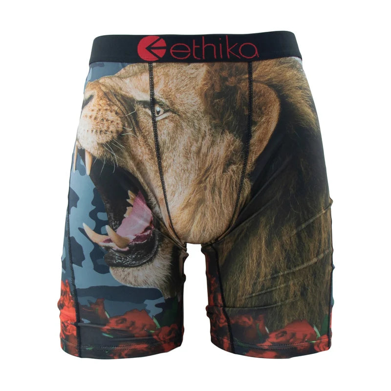 Ethika Men's Boxers Breathable Mesh Crotch Trunks Plus Size S To 3XL Comfort Fit