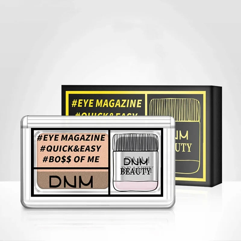 Two-Color Matte Eye Shadow Double Small Box Lazy Eye Shadow Easy To Carry Eyeshadow Tray Professional Women'S'S Cosmetics
