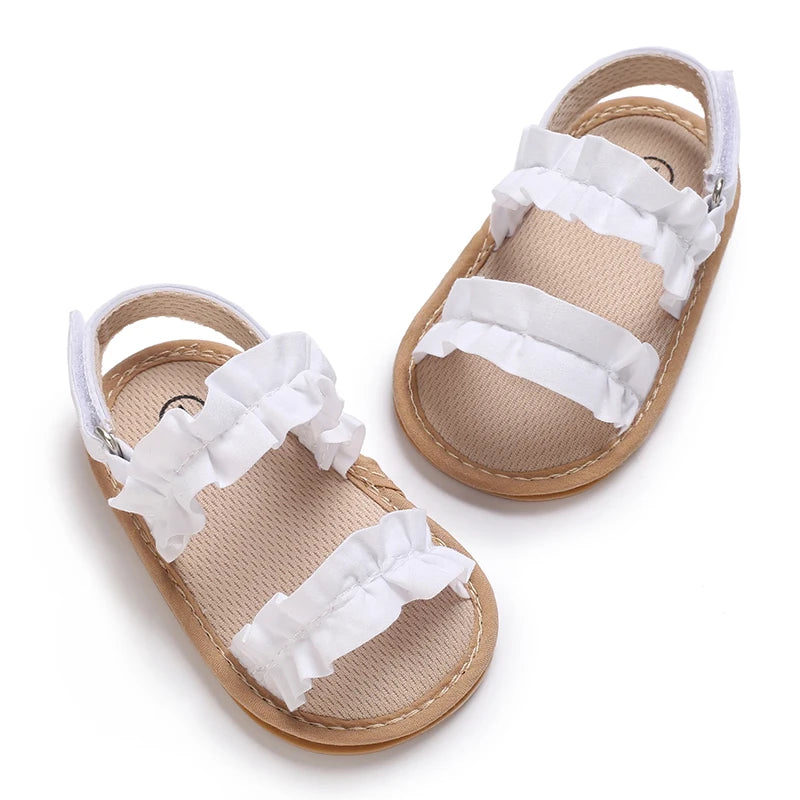 Infant Pre-walker Sandals,Girls Sweet Style Heart Bow Butterfly Decor Sandals,Soft Comfy Multi Color Summer Footwear 0-18 Months