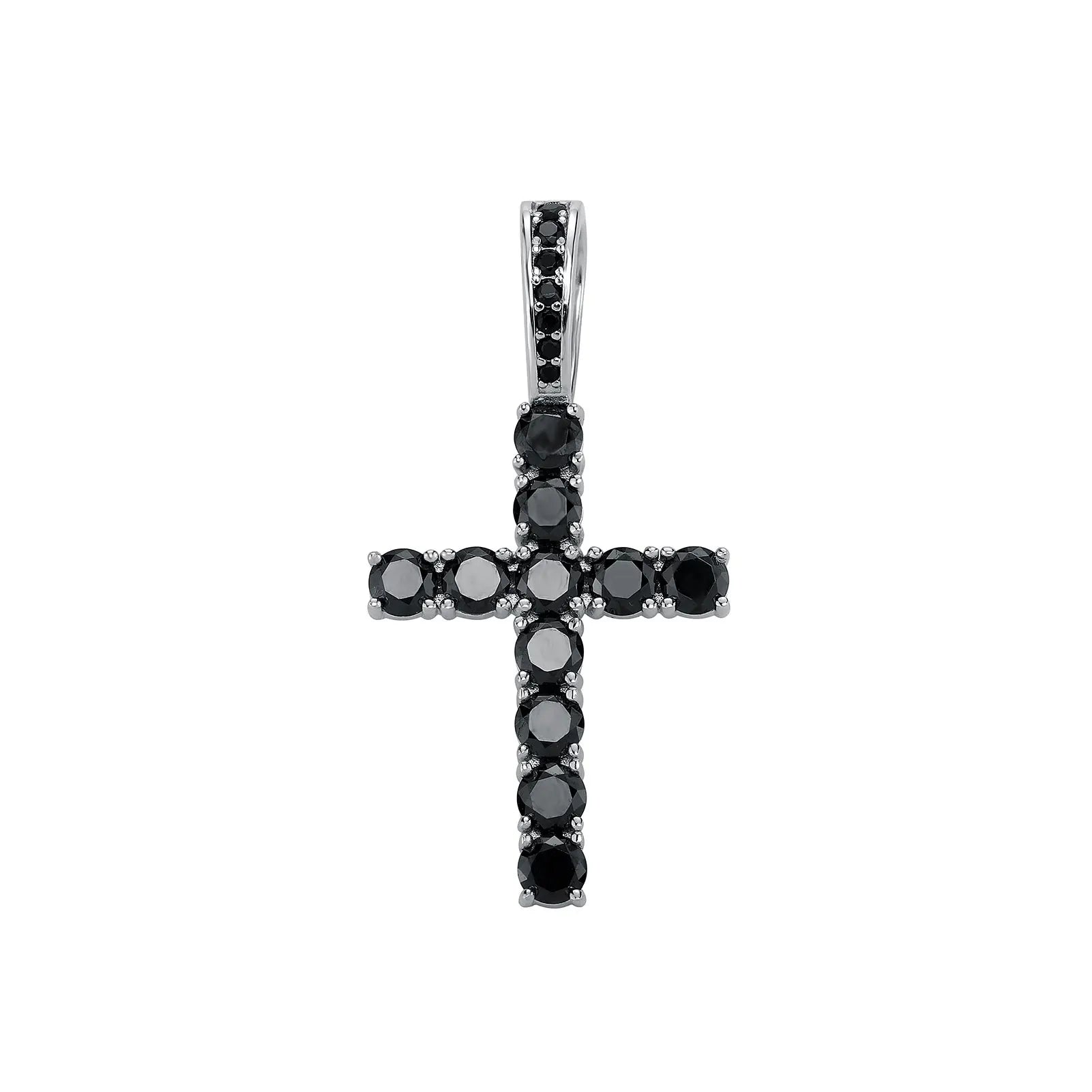 Topgrillz Men Women'S Aaa Zircon Micro Cross Pendant Necklace Authentic 100% 925 Sterling Silver Cz Hip Hop Jewelry For