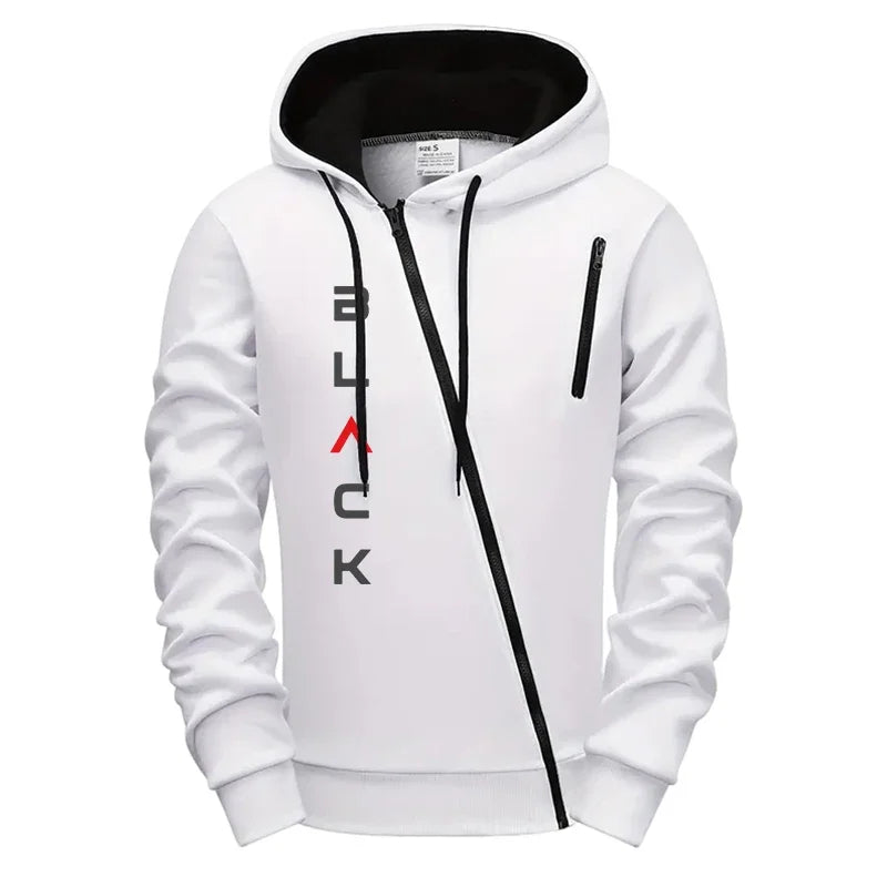 2025 Mens Tracksuit Hoodie Sweatpants Set With Zipper Jacket Black Letter Print Autumn Winter Casual