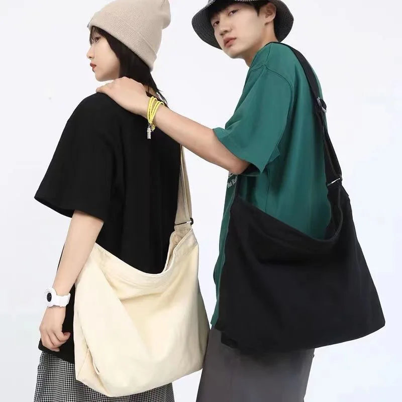 2026 Spring New Season Japanese Style Messenger Bag Made of Canvas Free Shipping Thickened Sturdy Retro Men Bag