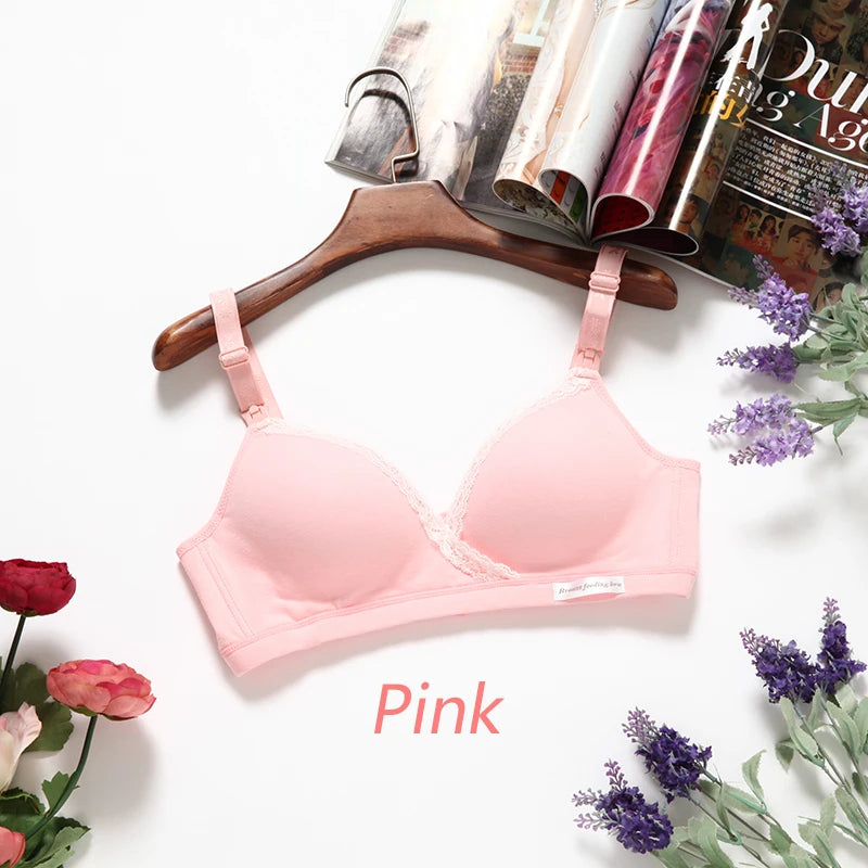 Cotton Wirefree Nursing Clothing Breastfeeding Bra for Pregnant Women Pregnancy Breast Sleep Underwear Soutien Gorge Allaitement