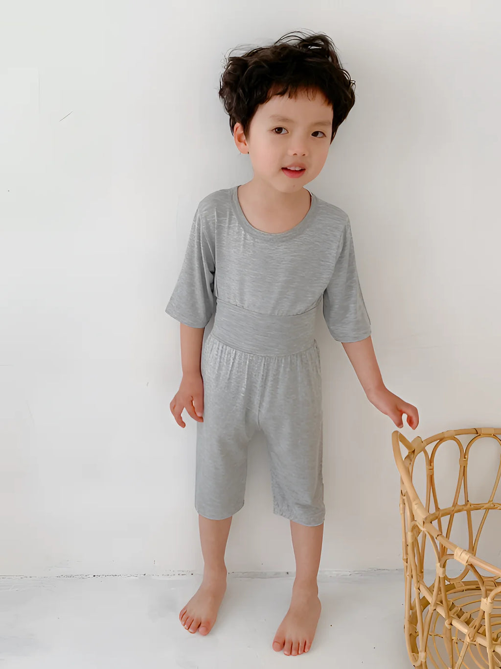 Kids Unisex Cotton Pajama Set - 2-Piece Sleepwear for Ages 1-8 Years