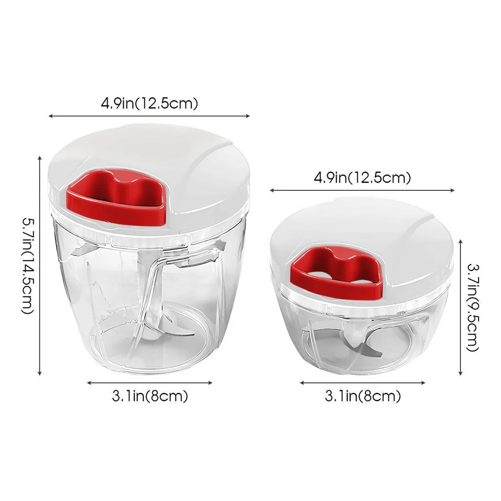 600/1000ml Manual Food Chopper Hand Pull String Vegetable Cutter Onions Garlic Chopper Fruits Herbs Nuts Kitchen Food Processor