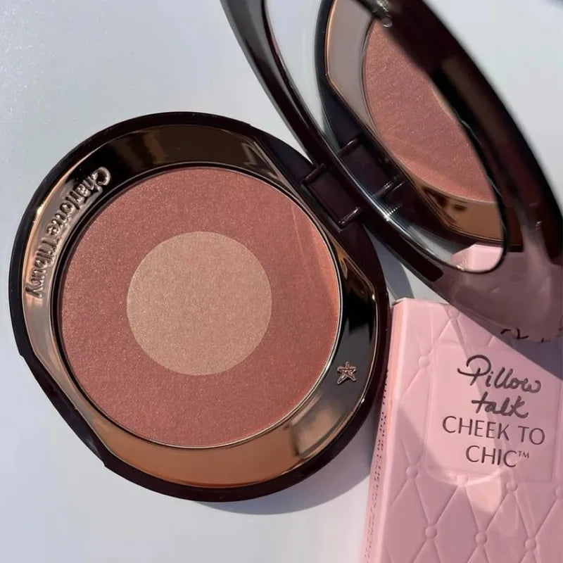 Charlotte Tilbury PILLOW TALK Series Soft Heart Double Color Powder Blusher Color Plate Hot Color Code First Love Sex on Fire