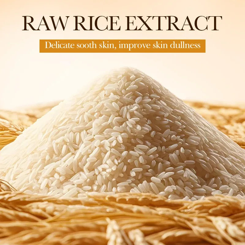 Rice Puree Skin Care Set Hydrating Moisturizing Smoothing Facial Cleanser+Toner+Essence+Lotion+Cream Skin Travel