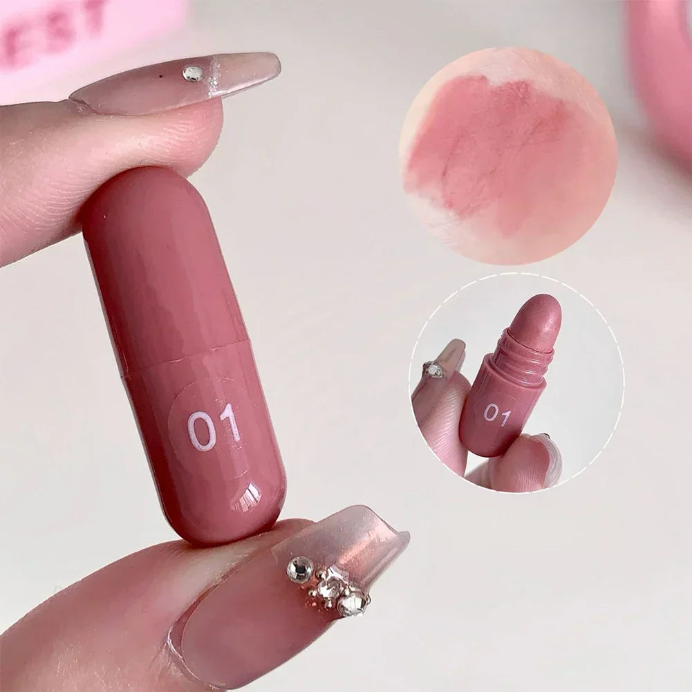 Matte Lipstick Capsule Set 12 Colors Long Lasting Non Fading Perfect Women Gift for Festival Makeup Lip Balm