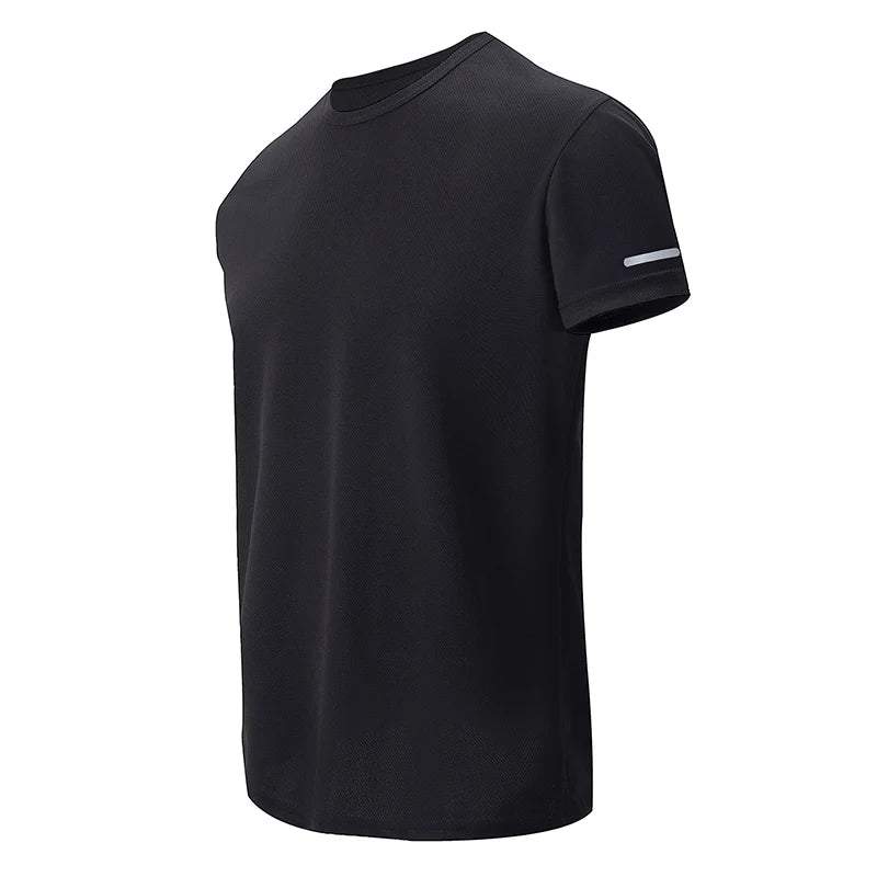 1/2 Piece Men's Four Season Short Sleeved Quick Drying Sports And Fitness Comfortable Plus Size Youth Casual Basic T-shirt