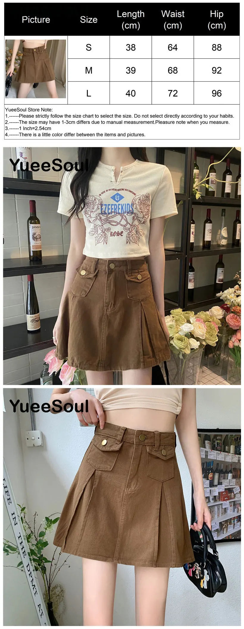 Brown Mini Skirts 2023 New Y2K Vintage High Waist Women Pleated Skirt Chic Sweet Cute Preppy Style Casual 90s E Girl Dance Skirt