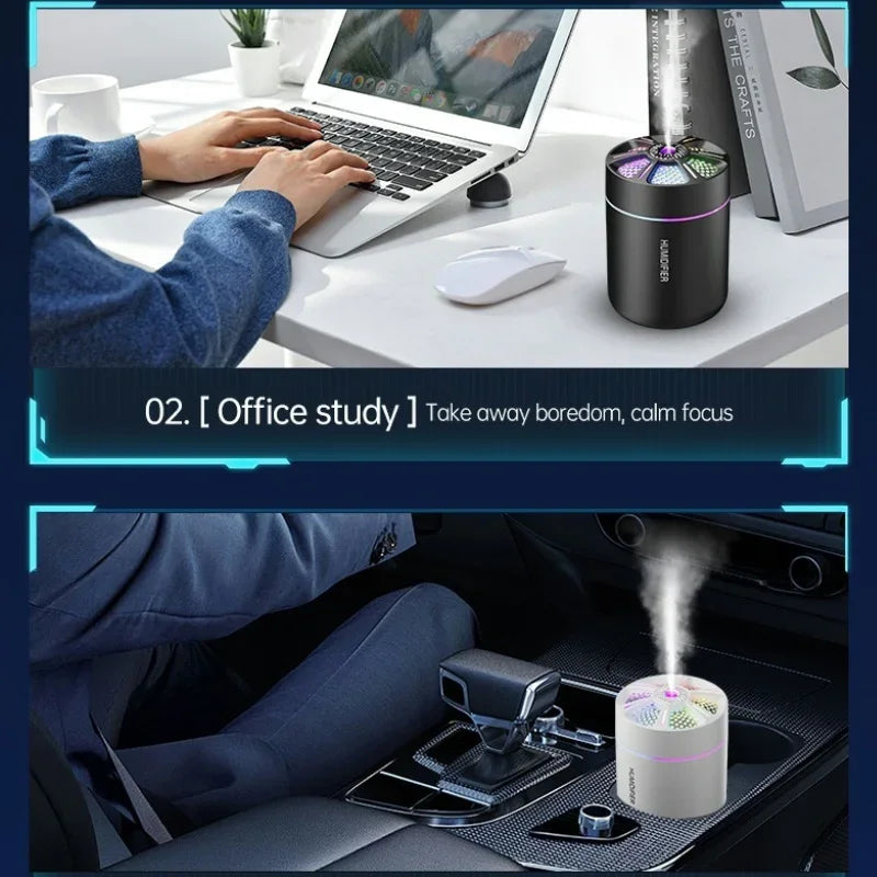 Aroma Diffuser Air Humidifier - 180ML Essential Oil Diffuser LED