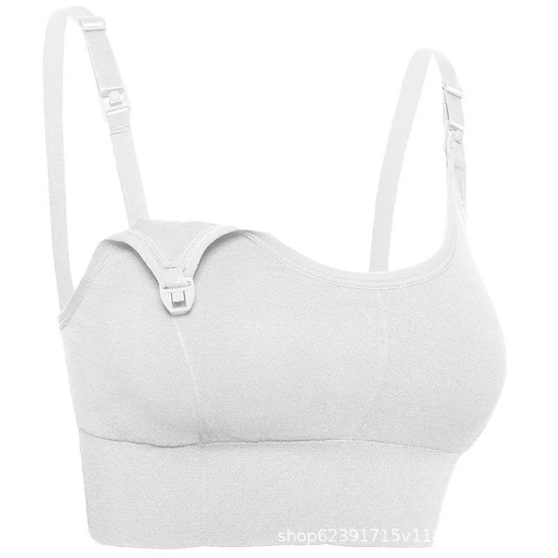 Seamless Nursing Bra for Women – Wirefree Push Up Anti-Drop, One-Piece Maternity Breastfeeding Bra, Pregnancy Comfort