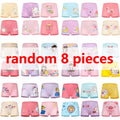 1/4/8/12 Pcs Children Girls Panties Sets Cotton Pretty Cute Cartoon Unicorn Print Child Underwear For Girl Kid Boxer Breathable