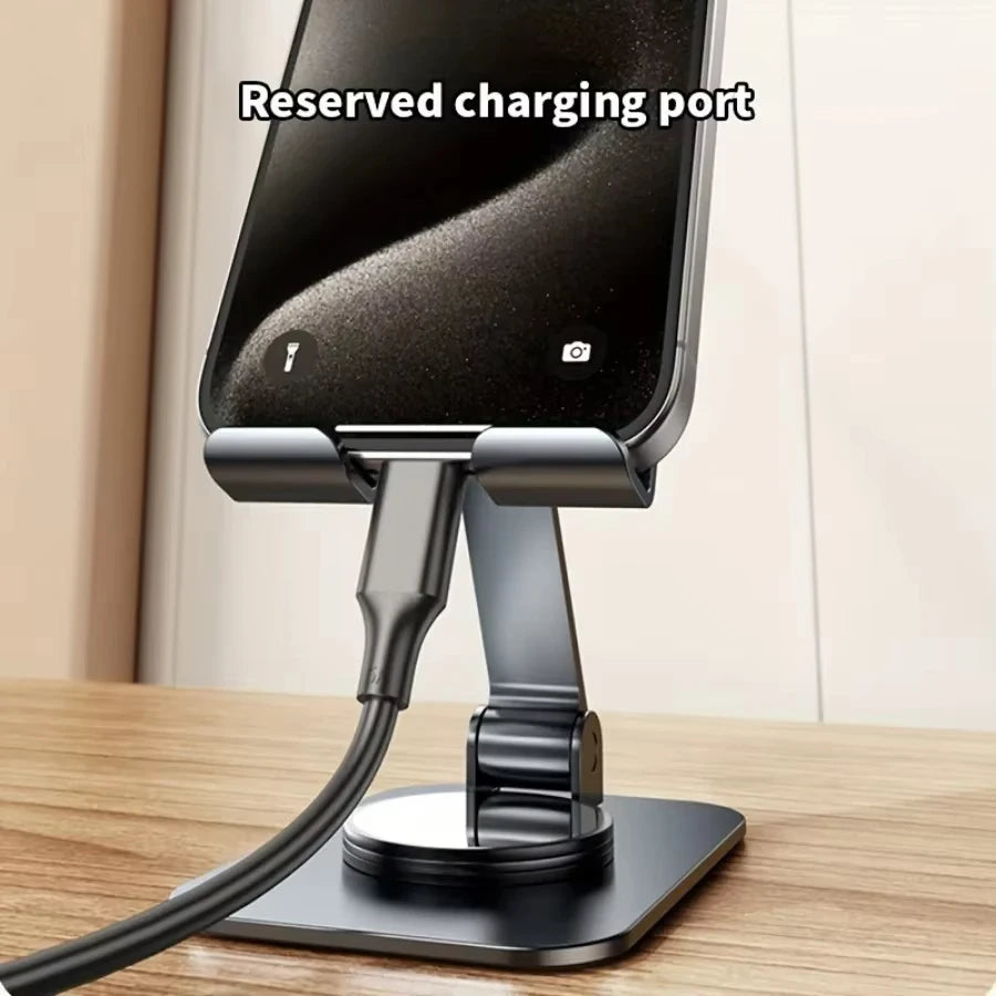 Metal 360 Degree Rotating Mobile Phone Tablet Pc Stand Lazy Portable Foldable Stand Mobile Phone Stand K61 Live Stand Expansion