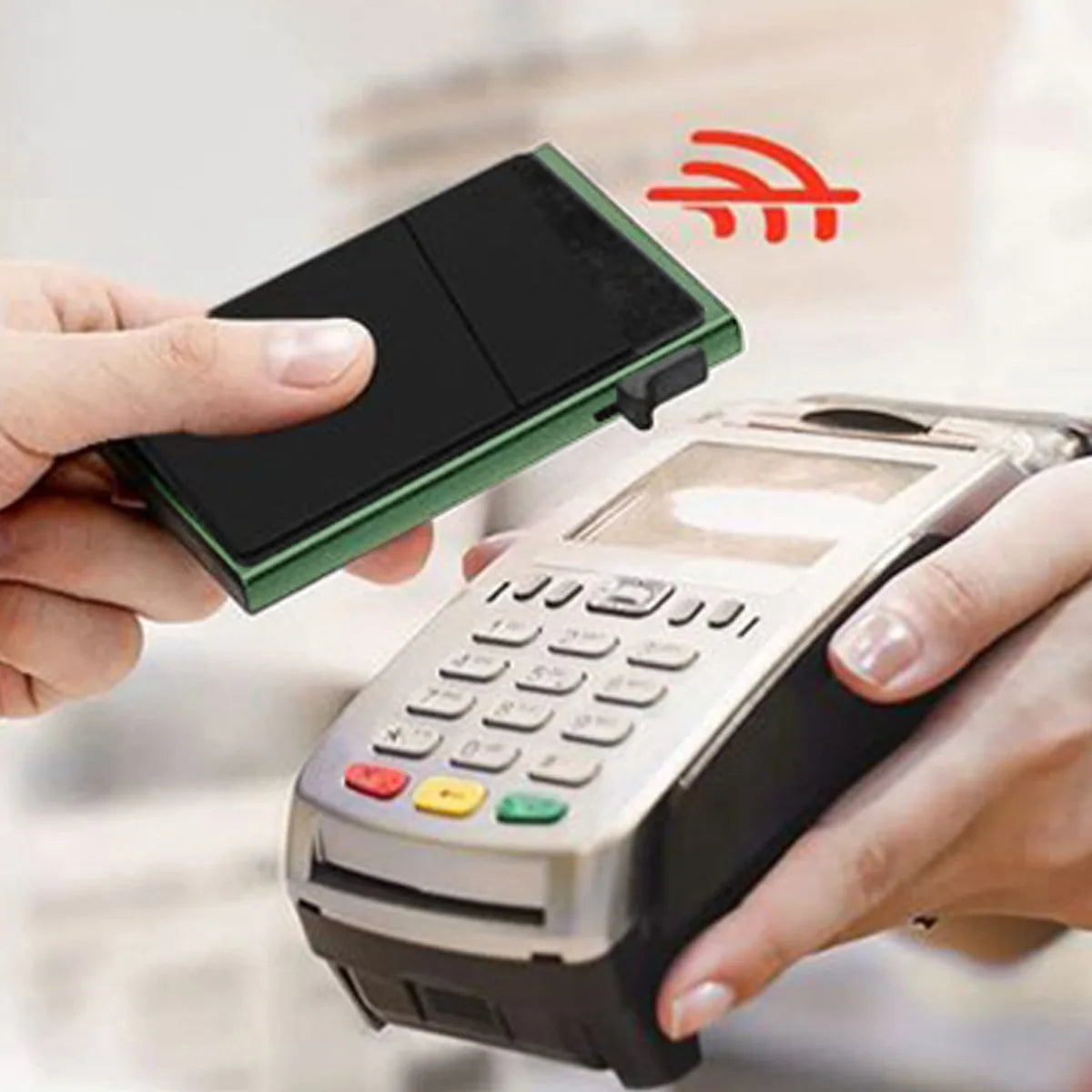 Anti-theft Cards Protectors Card Holder Minimalist Smart Wallet RFID Protection Aluminum Metal Box Cardholder Case Porte Carte