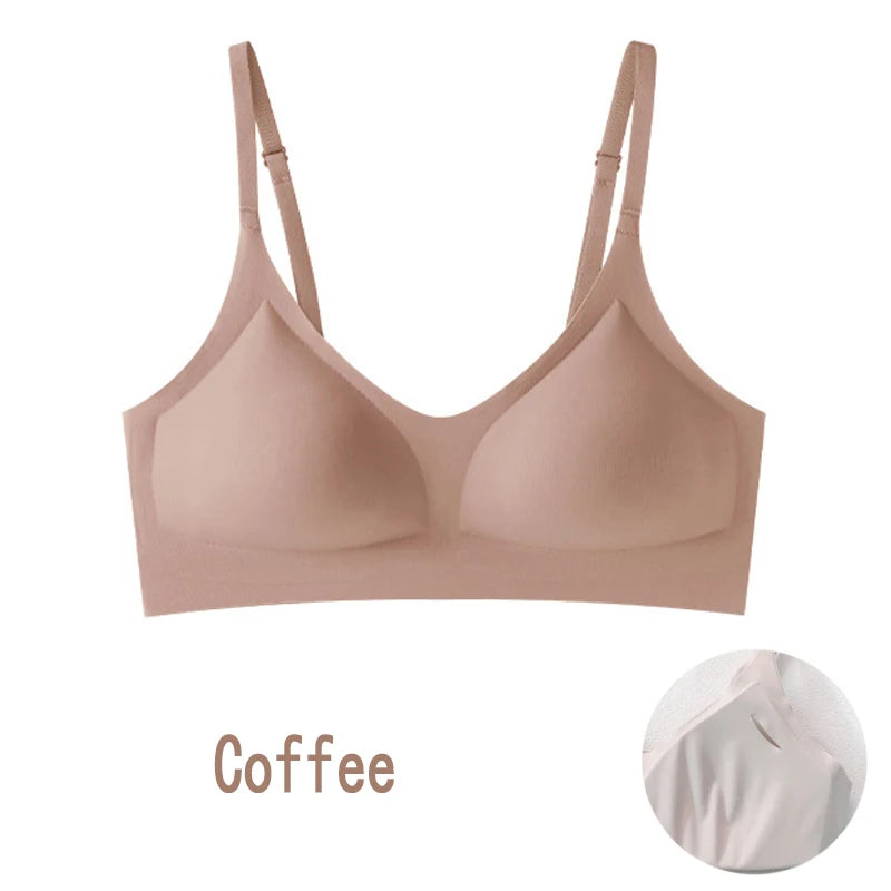 Women'S'S Bra, Seamless Underwear, Large Breasts, Small Breasts, Gathering, Thin Semi-Fixed Cup, Beautiful Back Bra, Sexy