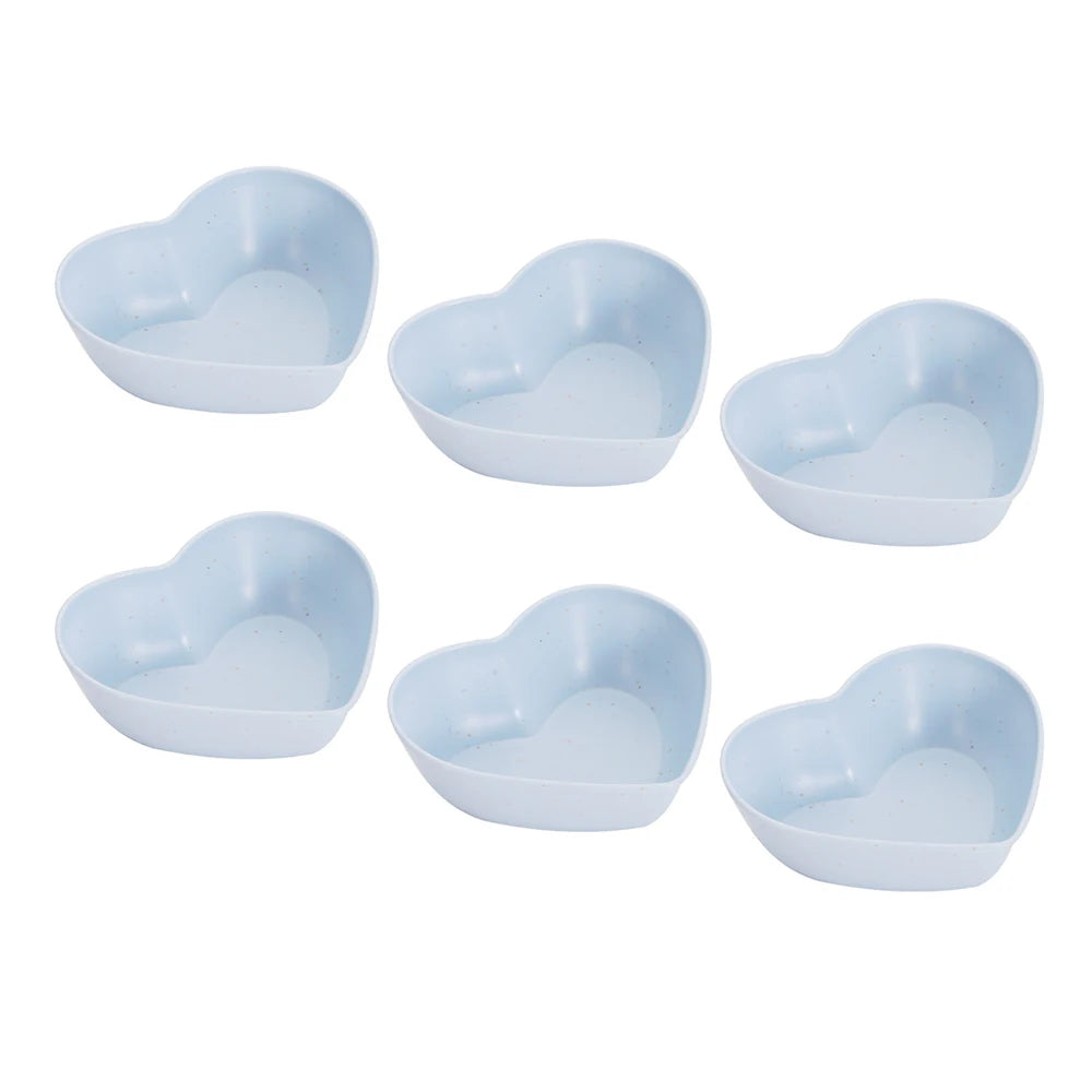 6PCS Wheat Straw Seasoning Dish Set - Small Dipping Snack Plates
