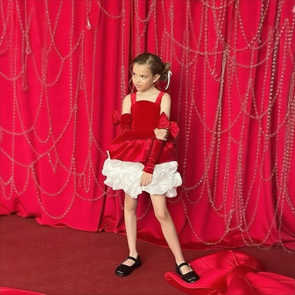 Luxe Velvet Girls Birthday Dress