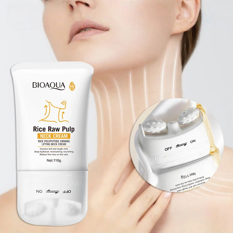 Korean Rice Raw Pulp Moisturizing Neck Cream - Anti-Aging Firming