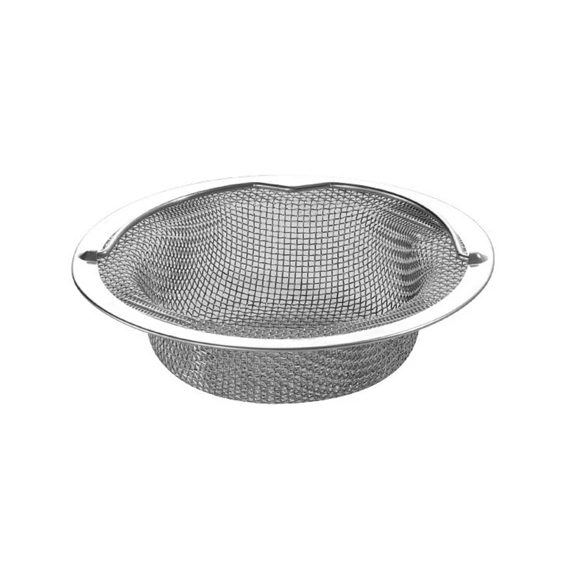 Stainless Steel Kitchen Sink Strainer Thickened Anti Clog Drain Filter Universal Leak Proof Mesh for Sink Basket Debris Catcher