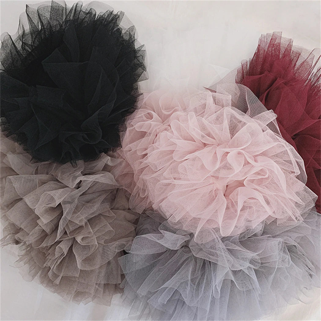 Little Girls Tutu Skirts Black Fluffy Toddler Tulle Princess Ball Gown Pettiskirt Ballet Dance Kids Party/birthday Skirt 1-7T