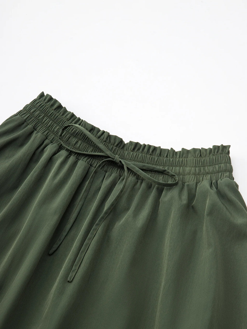 Summer Boho Maxi Skirt Women's Adjustable Drawstring High Waist Cascading Ruffles Artistic Flare European Vintage Style Sexy