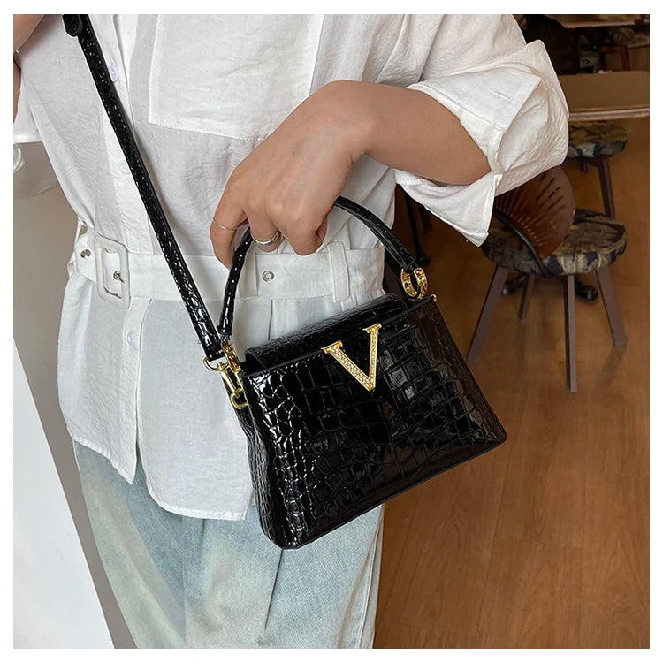 Mom' Bag Luxury Brand Ladies Messenger Bag In Leather - Famous Designer Elegant Tote Bag Popular Classic Design