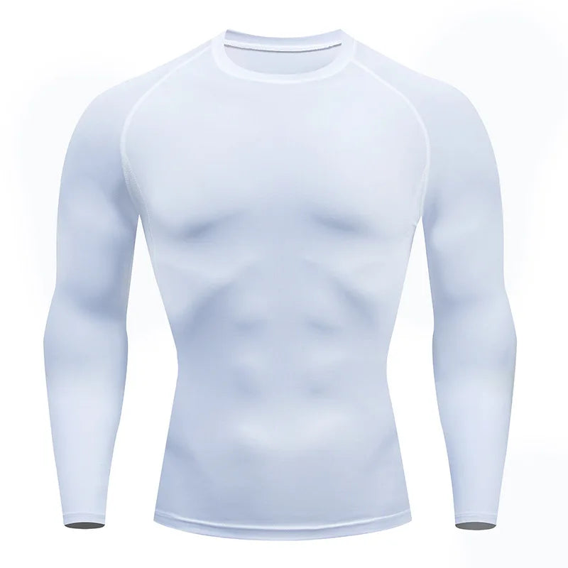 Men Workout Long Sleeve T- Shirt Spring Autumn Gym Running Sport Men'S T-Shirts Fitness Sportswear Outdoor Tops For Men Clothes
