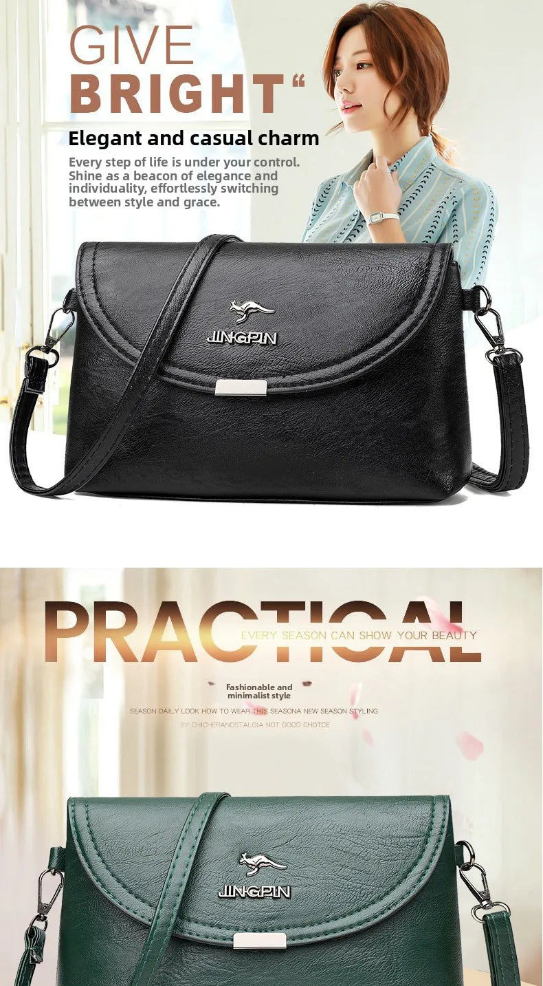 Fashionable High-End Feelings Women's Crossbody Bag Casual Versatile Single Shoulder Bag Large Capacity Mom Bag Shopping Stre...