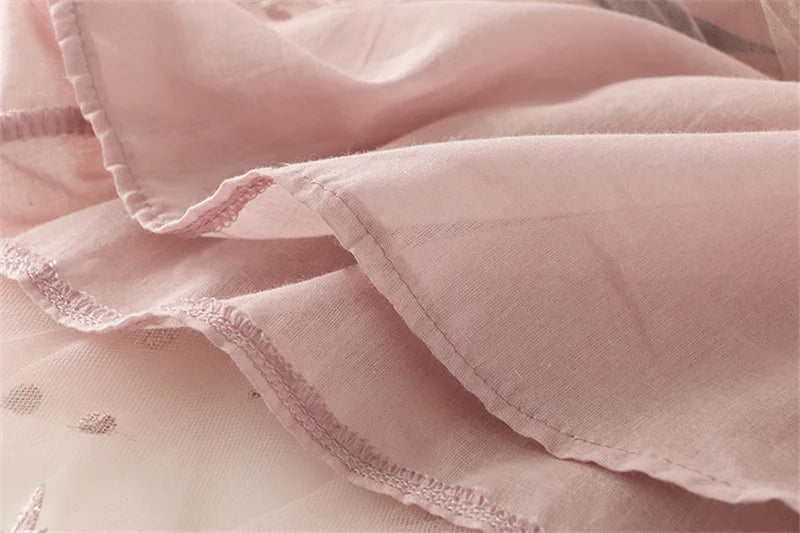 3 to 8 Years Summer Princess Girls Sweet Dress Floral Print Ruffles Sleeve Lace Tutu Mini Dress