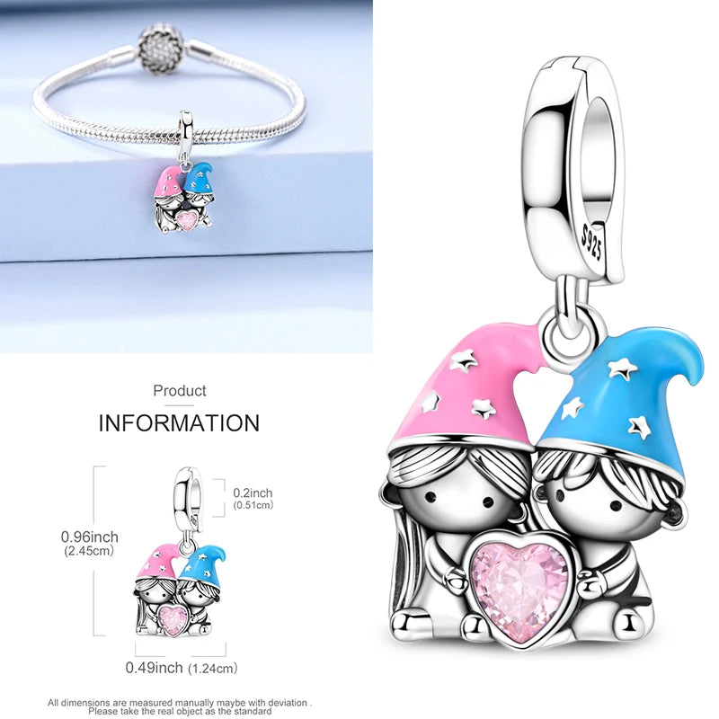 925 Sterling Silver Heart Infinity Charm Bead For Pandora Style Bracelets Gift For Her